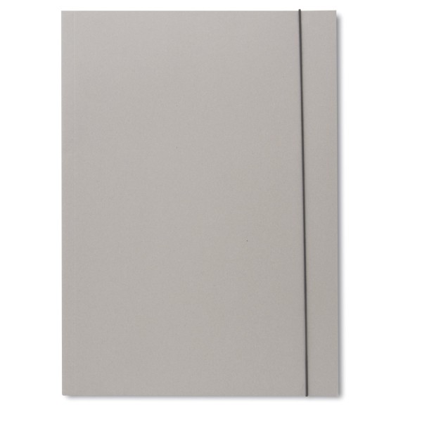 Eko - cartellina con elastico colore argento
