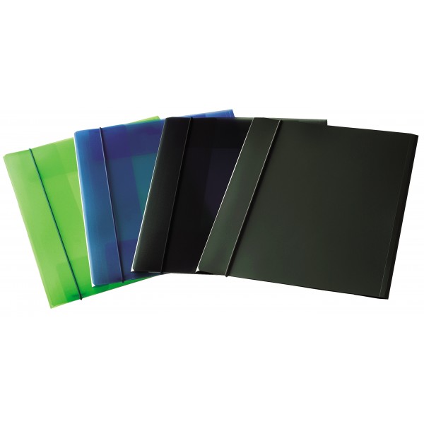 Eko - cartellina con elastico colore grigio trasparente