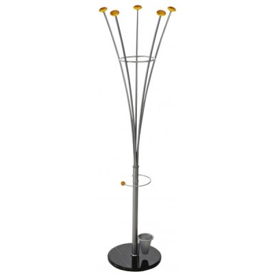 Appendiabiti flower con portaombrelli colore argento