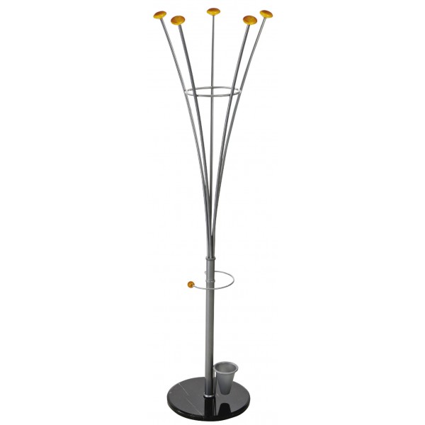 Appendiabiti flower con portaombrelli colore argento