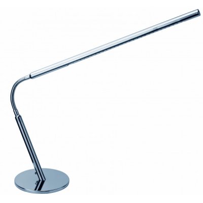 Lampada a led orlando, regolabile, da scrivania colore silver