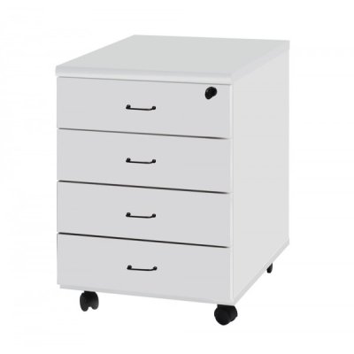 Cassettiera byte 4 cassetti colore grigio