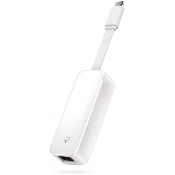 Adattatore di rete da usb-c a gigabit ethernet colore bianco