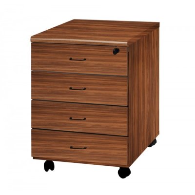 Cassettiera byte 4 cassetti colore noce