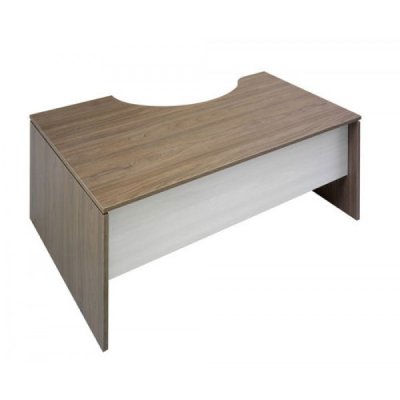 Scrivania informatica florence 180x100cm dx colore legno scuro