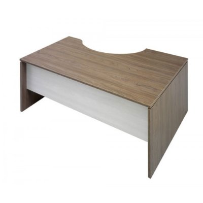 Scrivania informatica florence 180x100cm sx colore legno scuro