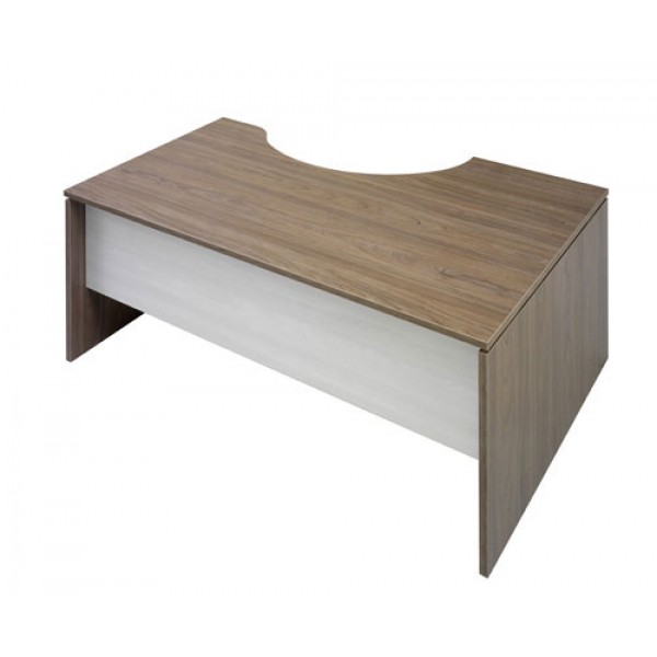 Scrivania informatica florence 180x100cm sx colore legno scuro