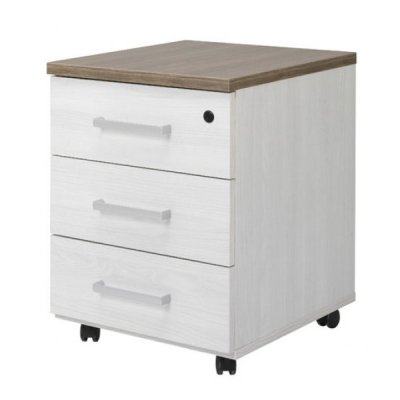 Cassettiera florence 3 cassetti colore legno scuro