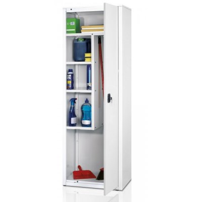 Armadio multiuso con vano portascope colore bianco