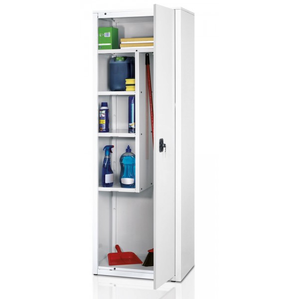 Armadio multiuso con vano portascope colore bianco