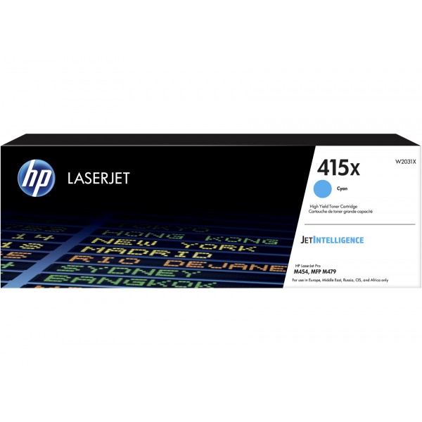 HP Toner originale ciano 415X W2031X