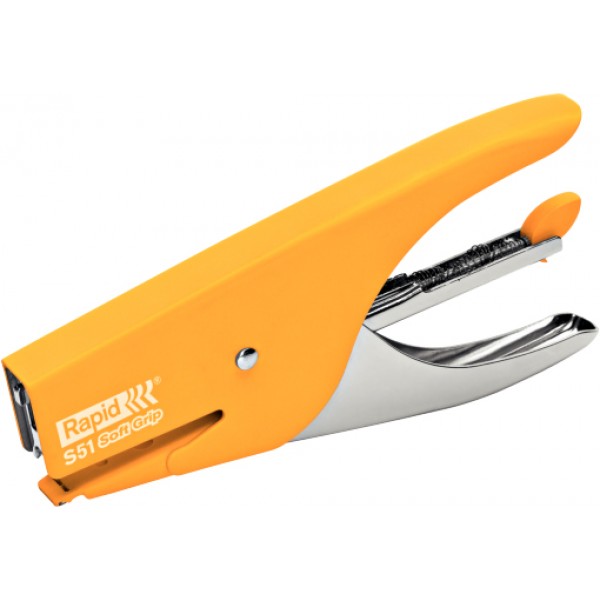 Soft grip s51 - cucitrice a pinza colore giallo