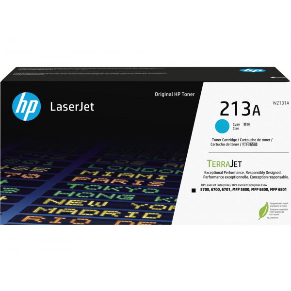 Toner Originale HP W2131A (213A) Ciano