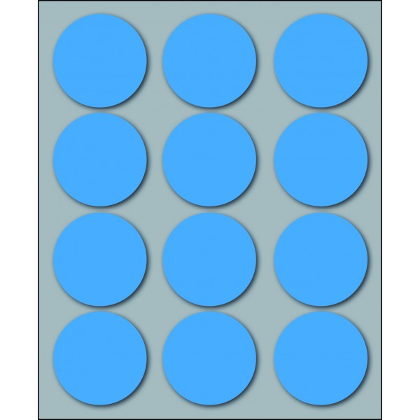 Etichette adesive in fogli - multiuso rotonde colore blu