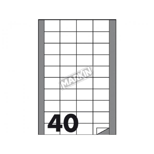 Etichette adesive in fogli a4 grammatura 70gr