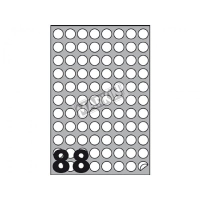 Etichette adesive in fogli a4 - rotonde grammatura 70gr