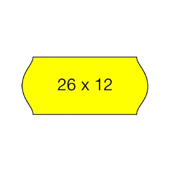 Etichette onda 1.500et. colore giallo