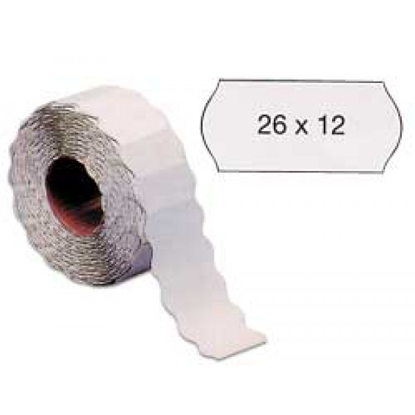 Etichette onda 1.500et. colore bianco