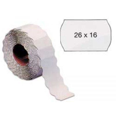 Etichette onda 1.000et. colore bianco
