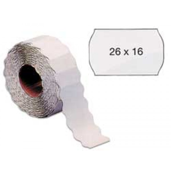 Etichette onda 1.000et. colore bianco