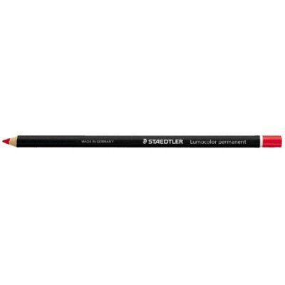 Matita vetrografica indelebile STAEDTLER, mina morbida resistente all'acqua - Rosso