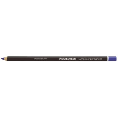 Matita vetrografica indelebile STAEDTLER, mina morbida resistente all'acqua - Blu