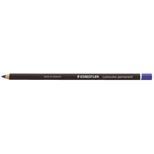 Matita vetrografica indelebile STAEDTLER, mina morbida resistente all'acqua - Blu