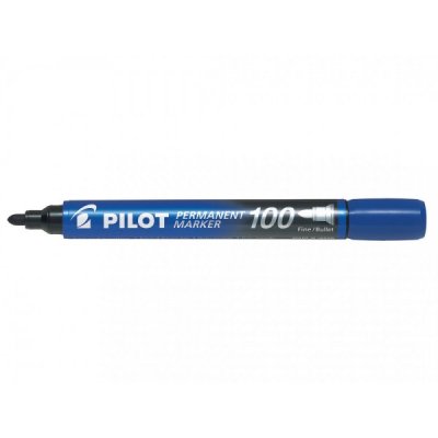 Marker 400 - marcatore permanente colore blu tipo punta tonda