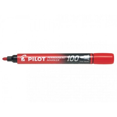 Marker 400 - marcatore permanente colore rosso tipo punta tonda
