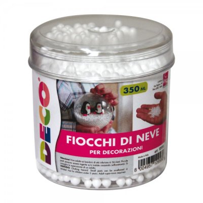 Neve in polistirolo colore bianco