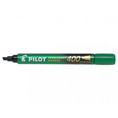 Marker 400 - marcatore permanente colore verde tipo punta scalpello