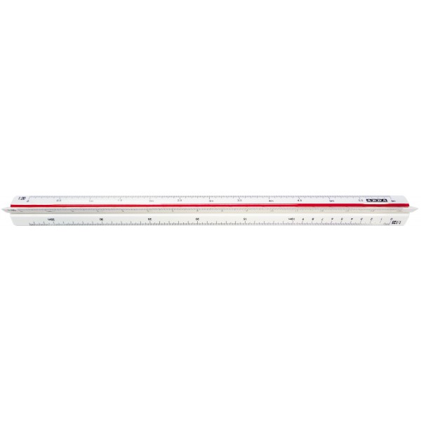 Scalimetro 30cm isotek uso arredamento colore bianco