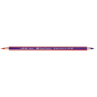 Matita bicolore Faber-Castell Matita bicolore esagonale - tratto sottile - Blu/Rosso