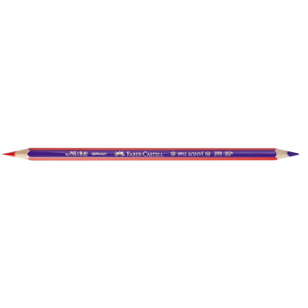 Matita bicolore Faber-Castell Matita bicolore esagonale - tratto sottile - Blu/Rosso