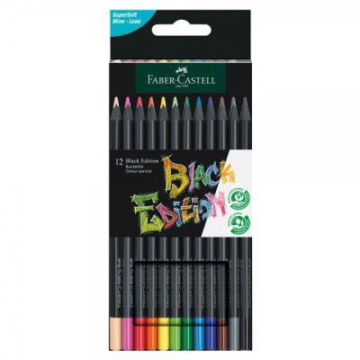 Black edition - astuccio pastelli eco colore assortiti