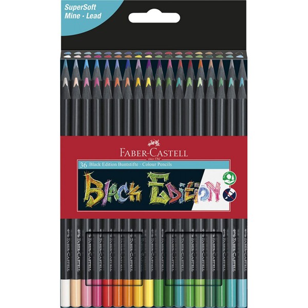 Black edition - astuccio pastelli eco colore assortiti