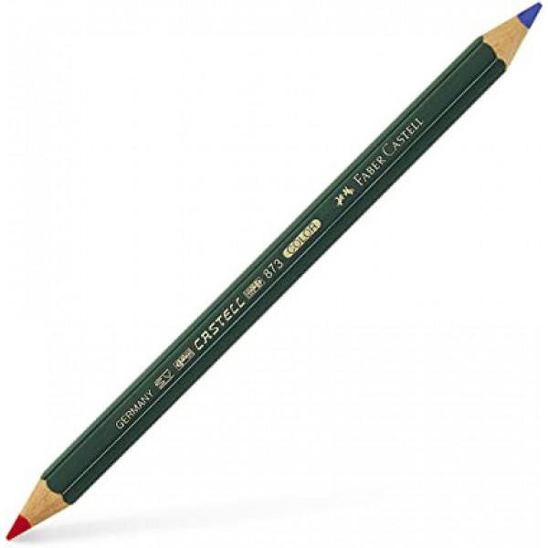 Matita bicolore Faber-Castell esagonale - Blu/Rosso