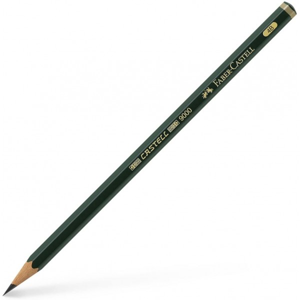 Matita Faber-Castell in grafite con fusto esagonale e mina anti rottura - 4B