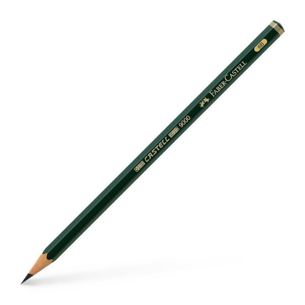 Matita Faber-Castell in grafite con fusto esagonale e mina anti rottura - 6B