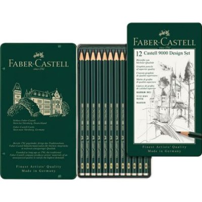 Castell 9000 - matita colore verde colore nero