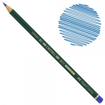 Matita per documenti Faber-Castell indelebile, ideale per assegni, documenti e contratti - Blu