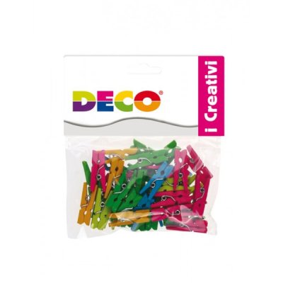 Mollettine di legno 25mm colore neon