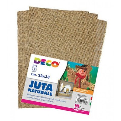 Pezza juta naturale colore marrone