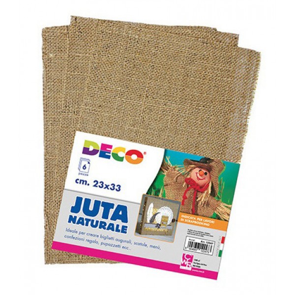 Pezza juta naturale colore marrone