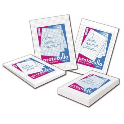 Fogli protocollo colore bianco grammatura 60gr