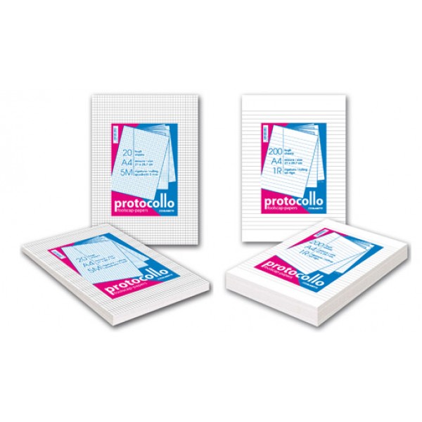 Fogli protocollo colore bianco grammatura 60gr
