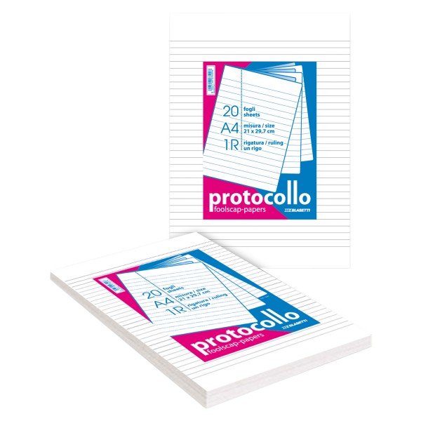 Fogli protocollo colore bianco grammatura 60gr