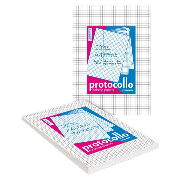 Fogli protocollo colore bianco grammatura 60gr