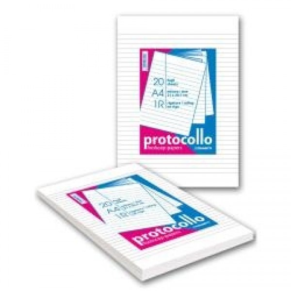 Fogli protocollo colore bianco grammatura 60gr