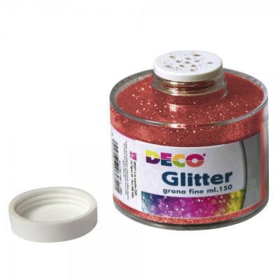 Glitter grana fine colore rosso